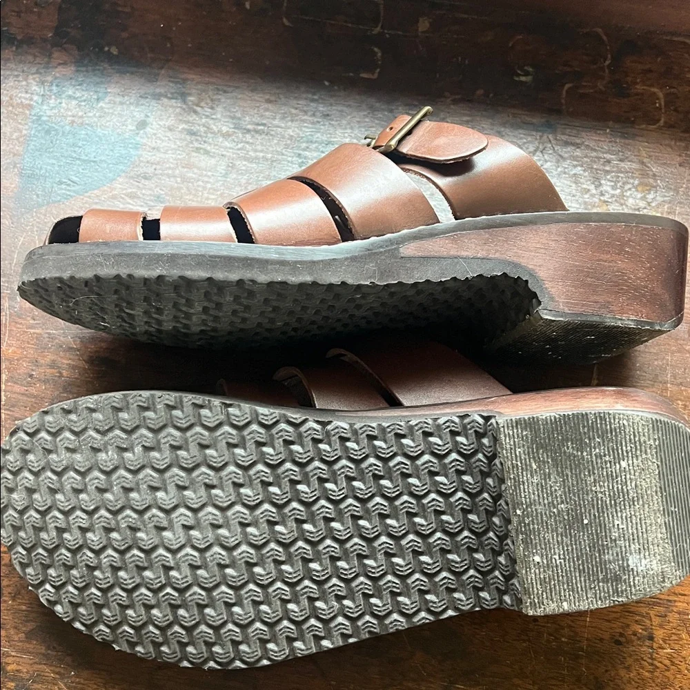 Vintage Fisherman Leather Sandals - Picture 3 of 5